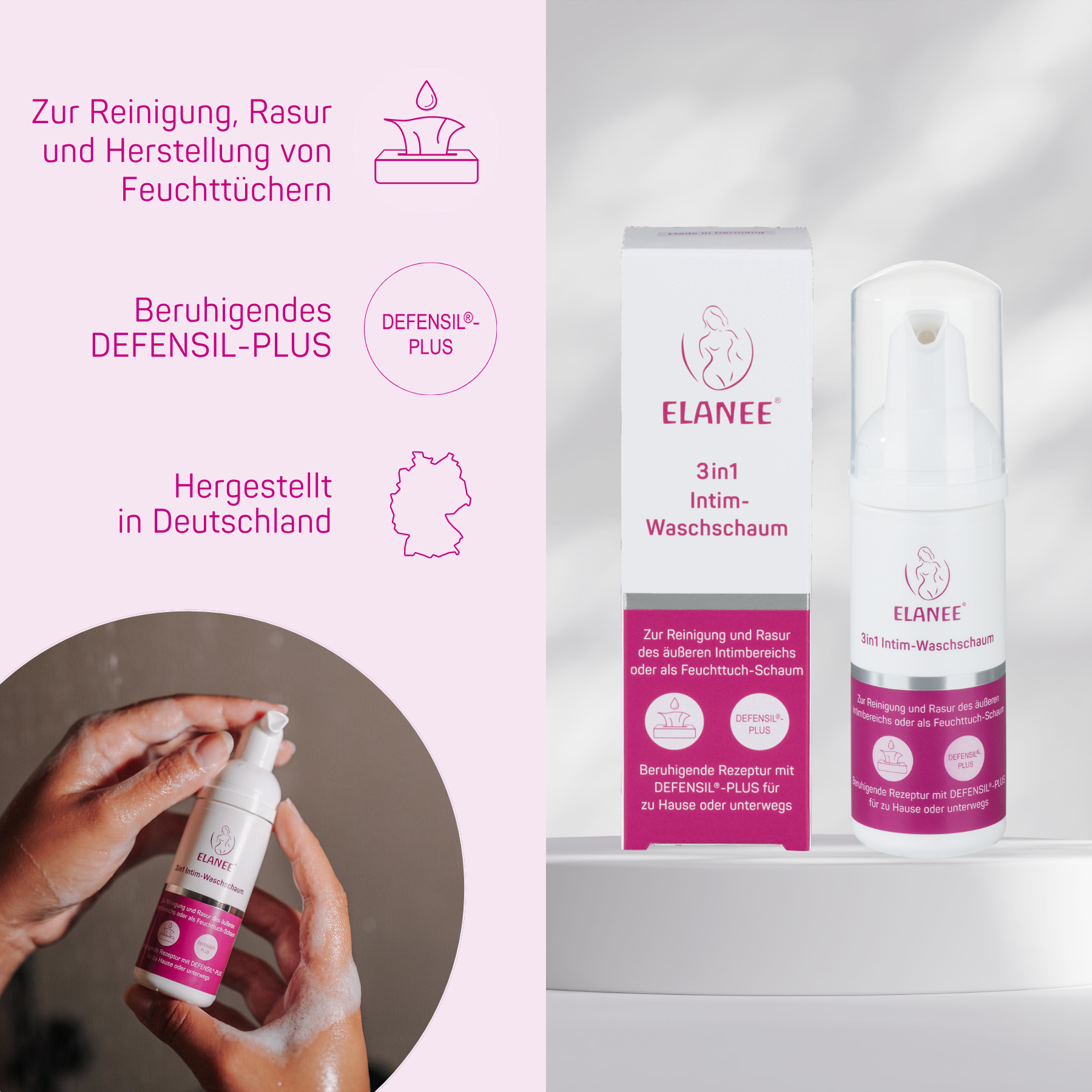 3in1 Intim-Waschschaum